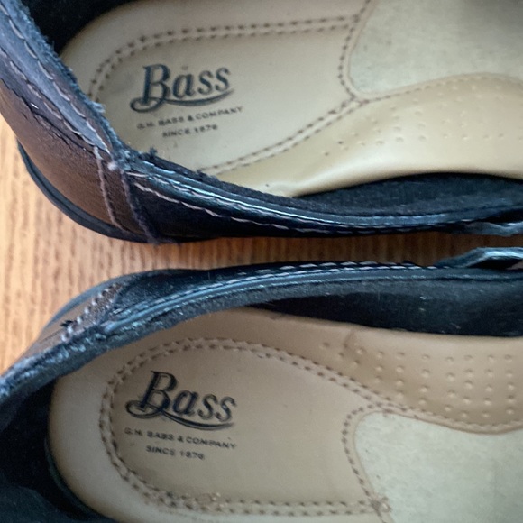 Bass Bryant Mary Jane black leather slip on shoes with white stitching. … - Picture 8 of 13